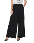 Jacqueline De Yong Black Polyester Polyester Jeans & Pant
