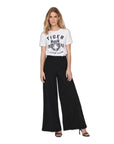 Jacqueline De Yong Black Polyester Polyester Jeans & Pant