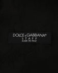Dolce & Gabbana Sleek Black Single-Breasted Waistcoat
