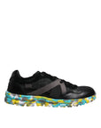 Dolce & Gabbana Black Polyester Low Top Men Sneakers Shoes