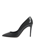 Dolce & Gabbana Black Patent Leather Heels Pumps Shoes