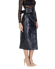 Morgan De Toi Black Polyester Skirt