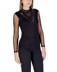 Morgan De Toi Black Viscose Tops & T-Shirt