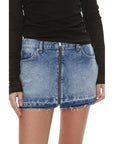 Tommy Hilfiger Jeans Blue Recycled Cotton Skirt