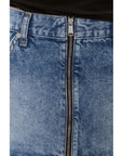 Tommy Hilfiger Jeans Blue Recycled Cotton Skirt