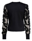 Jacqueline De Yong Black Cotton Sweater