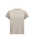 Brunello Cucinelli cashmere glitter T-shirt