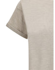 Brunello Cucinelli cashmere glitter T-shirt