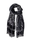 Armani Exchange Black Modal Scarf