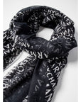 Armani Exchange Black Modal Scarf
