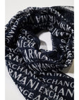 Armani Exchange Blue Modal Scarf