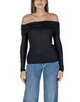 Jacqueline De Yong Black Viscose Tops & T-Shirt