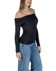 Jacqueline De Yong Black Viscose Tops & T-Shirt