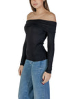 Jacqueline De Yong Black Viscose Tops & T-Shirt