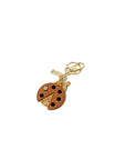 Alviero Martini Prima Classe Beige Leather Keychain
