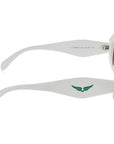 Zadig & Voltaire White Acetate Sunglasses