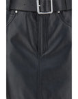 PINKO Leather Mini Skirt