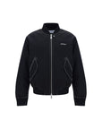 Off-White Contrast Stitch Bomber Jacket