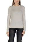 Jacqueline De Yong Cream Viscose Tops & T-Shirt