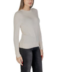 Jacqueline De Yong Cream Viscose Tops & T-Shirt