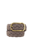 Brunello Cucinelli Leather belt braided design