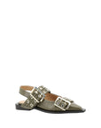 Ganni Buckle Ballerinas