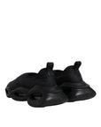 Dolce & Gabbana Black Slip On Wave Low Top Men Sneakers Shoes