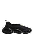 Dolce & Gabbana Black Slip On Wave Low Top Men Sneakers Shoes