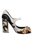 Dolce & Gabbana Multicolor Embellished Heels Pumps Shoes