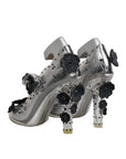 Dolce & Gabbana Clear Floral Crystal CINDERELLA Heels Shoes