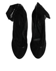 Dolce & Gabbana Black Nylon Stretch Mesh Sock Boots Shoes