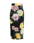 Dolce & Gabbana Rose and peony pattern Skirt