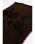 Alviero Martini Prima Classe Brown Viscose Scarf