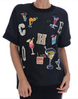 Dolce & Gabbana Enchanted Crystal Embellished Black Sweater