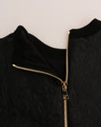 Dolce & Gabbana Enchanted Crystal Embellished Black Sweater