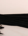 Dolce & Gabbana Elegant Black Fringed Wool-Cashmere Sweater