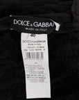 Dolce & Gabbana Elegant Black Fringed Wool-Cashmere Sweater