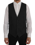 Dolce & Gabbana Elegant Gray Waistcoat Vest