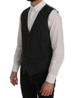 Dolce & Gabbana Elegant Gray Waistcoat Vest