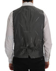Dolce & Gabbana Elegant Gray Waistcoat Vest