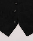 Dolce & Gabbana Elegant Striped Waistcoat Vest