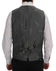 Dolce & Gabbana Sleek Gray Single-Breasted Waistcoat Vest