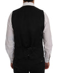 Dolce & Gabbana Elegant Striped Wool Blend Vest Waistcoat