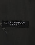 Dolce & Gabbana Elegant Gray Striped Single Breasted Vest