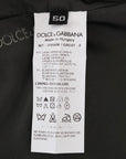 Dolce & Gabbana Elegant Gray Striped Single Breasted Vest
