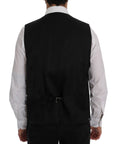 Dolce & Gabbana Elegant Striped Wool Blend Waistcoat Vest