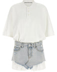 Alexander Wang Alexander Wang Denim Skirt Polo Dress