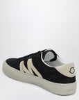 Moncler Moncler Monaco2 navy blue suede trainer