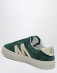 Moncler Moncler Green suede leather Monaco2 trainer
