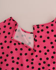Dolce & Gabbana Chic Pink Polka Dotted Silk Blouse